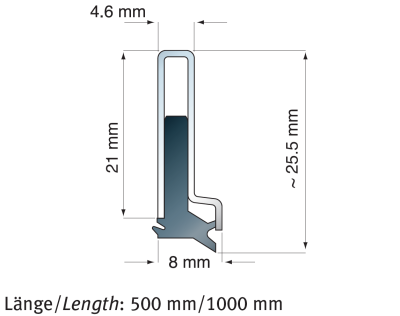 Raclor pentru ghidaje FBA 25
